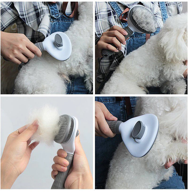 Pet Dog Hair Brush Cat Comb Grooming And Care Cat Brush Stainless Steel Comb For Long Hair Dogs Cleaning Pets Dogs Accessories