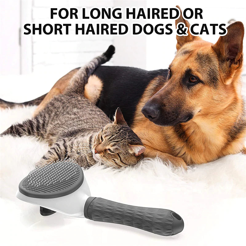 Pet Dog Hair Brush Cat Comb Grooming And Care Cat Brush Stainless Steel Comb For Long Hair Dogs Cleaning Pets Dogs Accessories